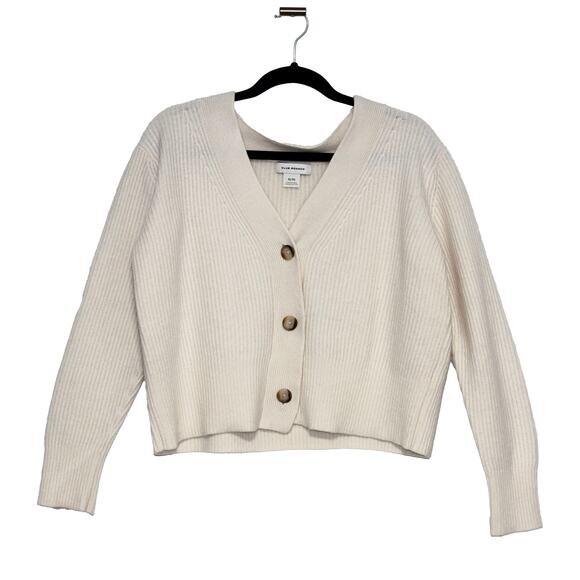 Club Monaco Button Cardigan in Off White Size XL - Picture 1 of 9